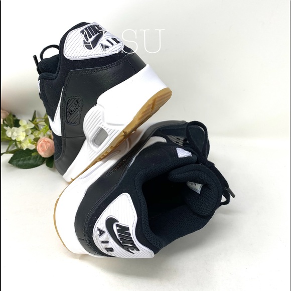 Nike Custom Air Max 90 Suede PRM Black White W - Picture 7 of 8